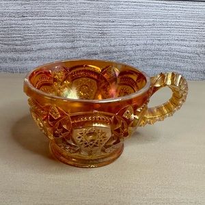Marigold Carnival Glass Tea Cup